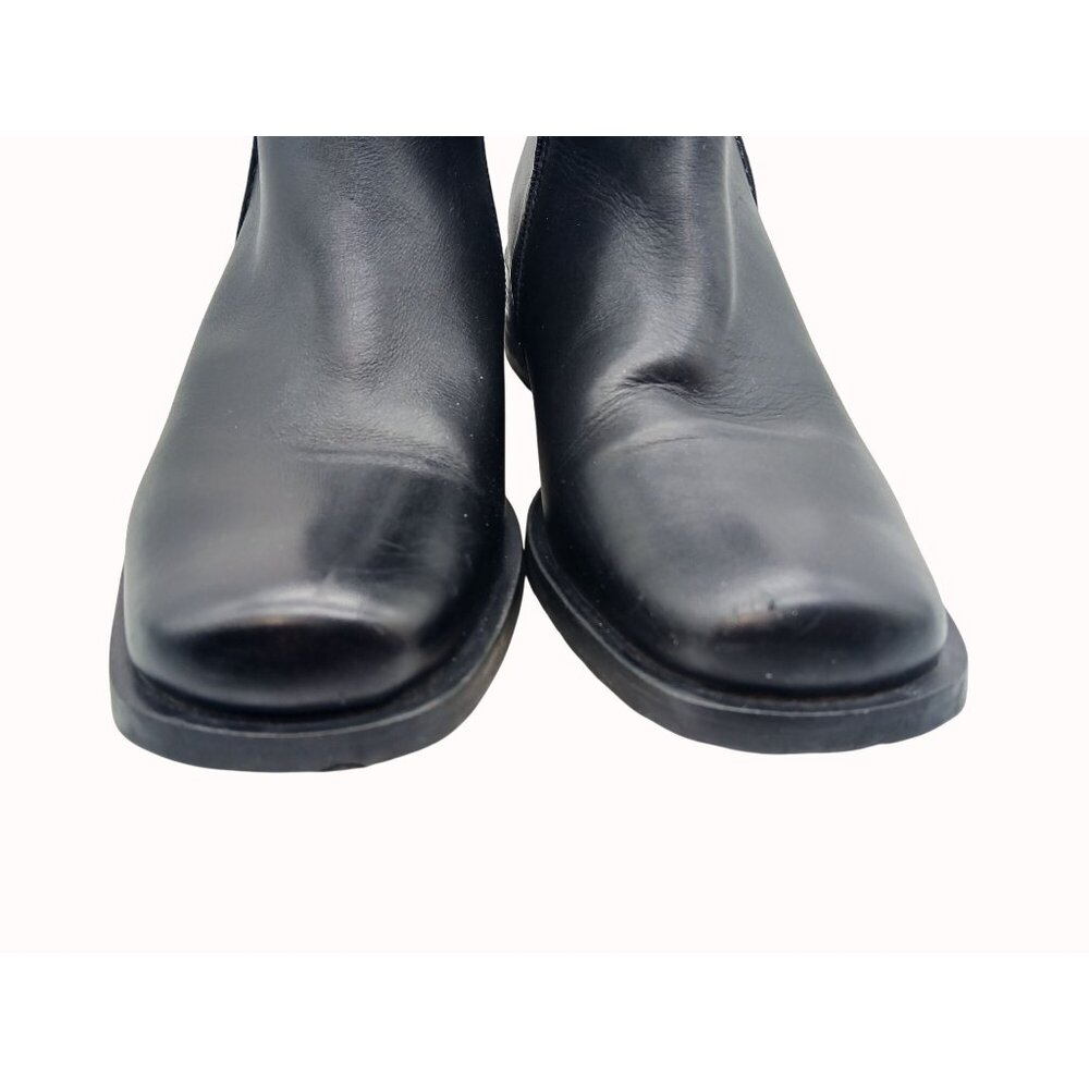 Santana Canada Black Leather Ankle Boots Side Zipper Closure Women’s Size 9 - Picture 4 of 13
